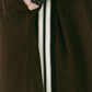 zip - up track pants(unisex)/brown - KNUTH MARF