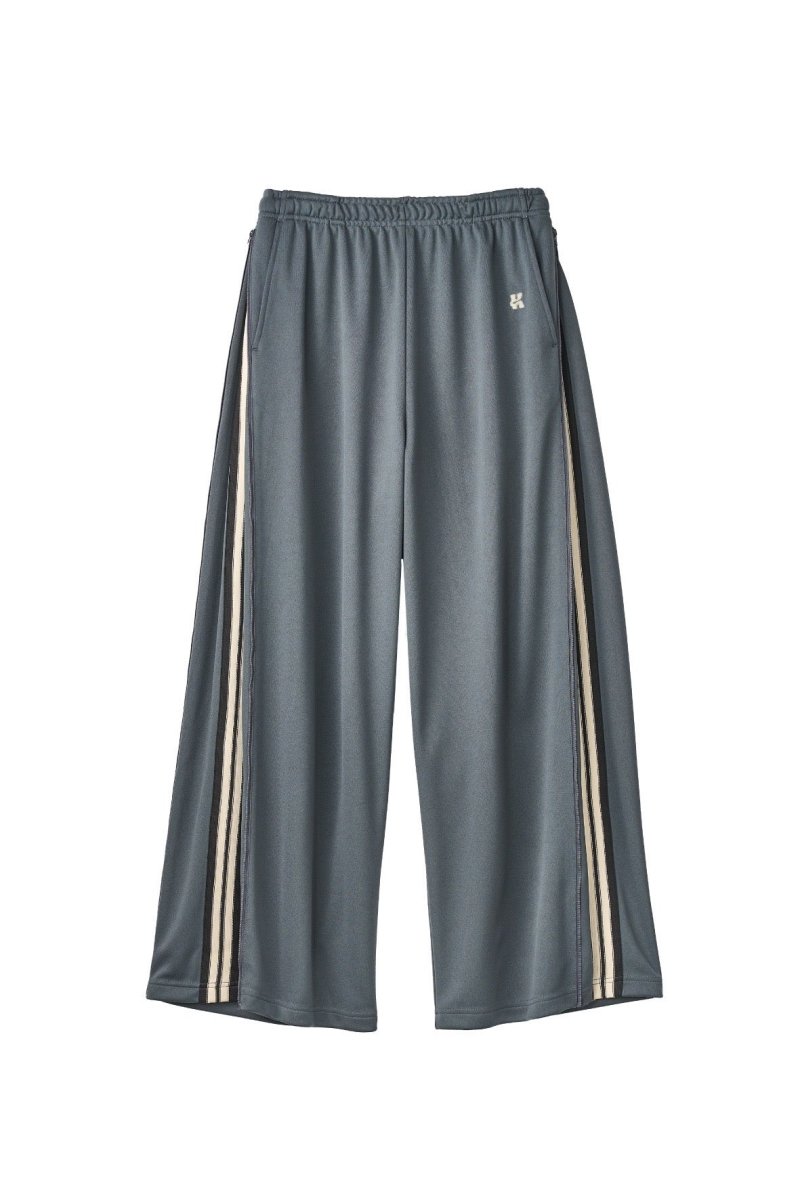 zip - up track pants(unisex)/smokyblue - KNUTH MARF