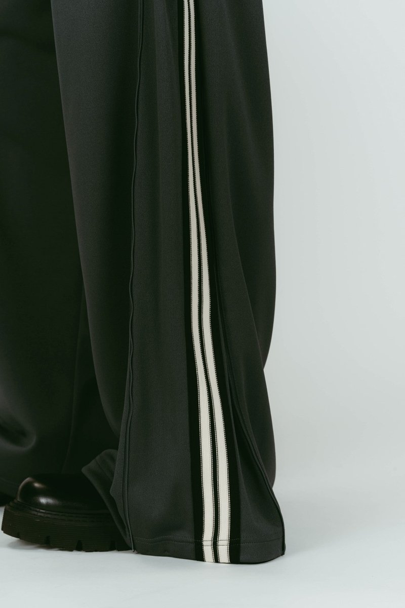 zip - up track pants(unisex)/smokyblue - KNUTH MARF