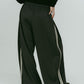 zip - up track pants(unisex)/smokyblue - KNUTH MARF