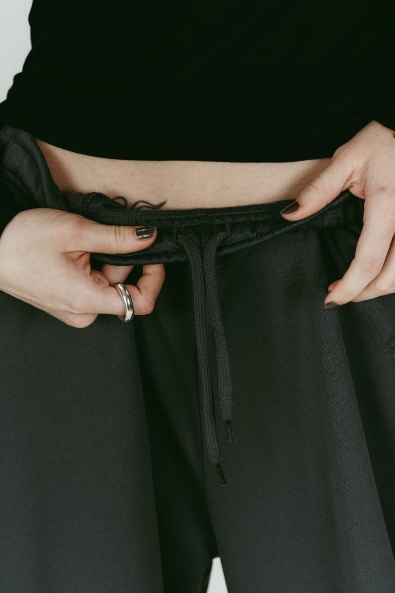 zip - up track pants(unisex)/smokyblue - KNUTH MARF