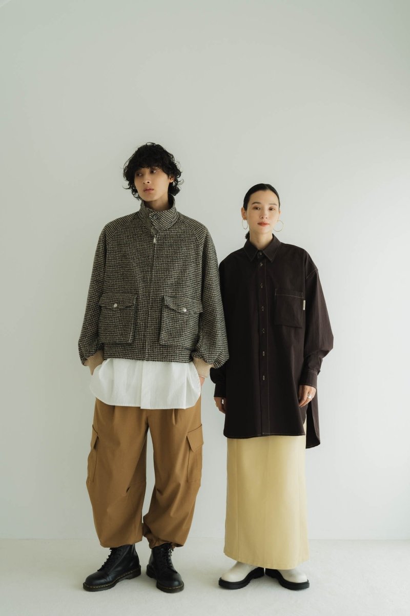 Knuth Marf】round sleeve flight jacket-