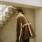 【11/30~出荷】reversible mouton jacket(unisex)/beige-S size - KNUTH MARF