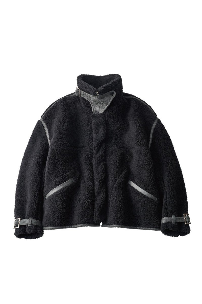 reversible mouton jacket(unisex)/black | KNUTH MARF