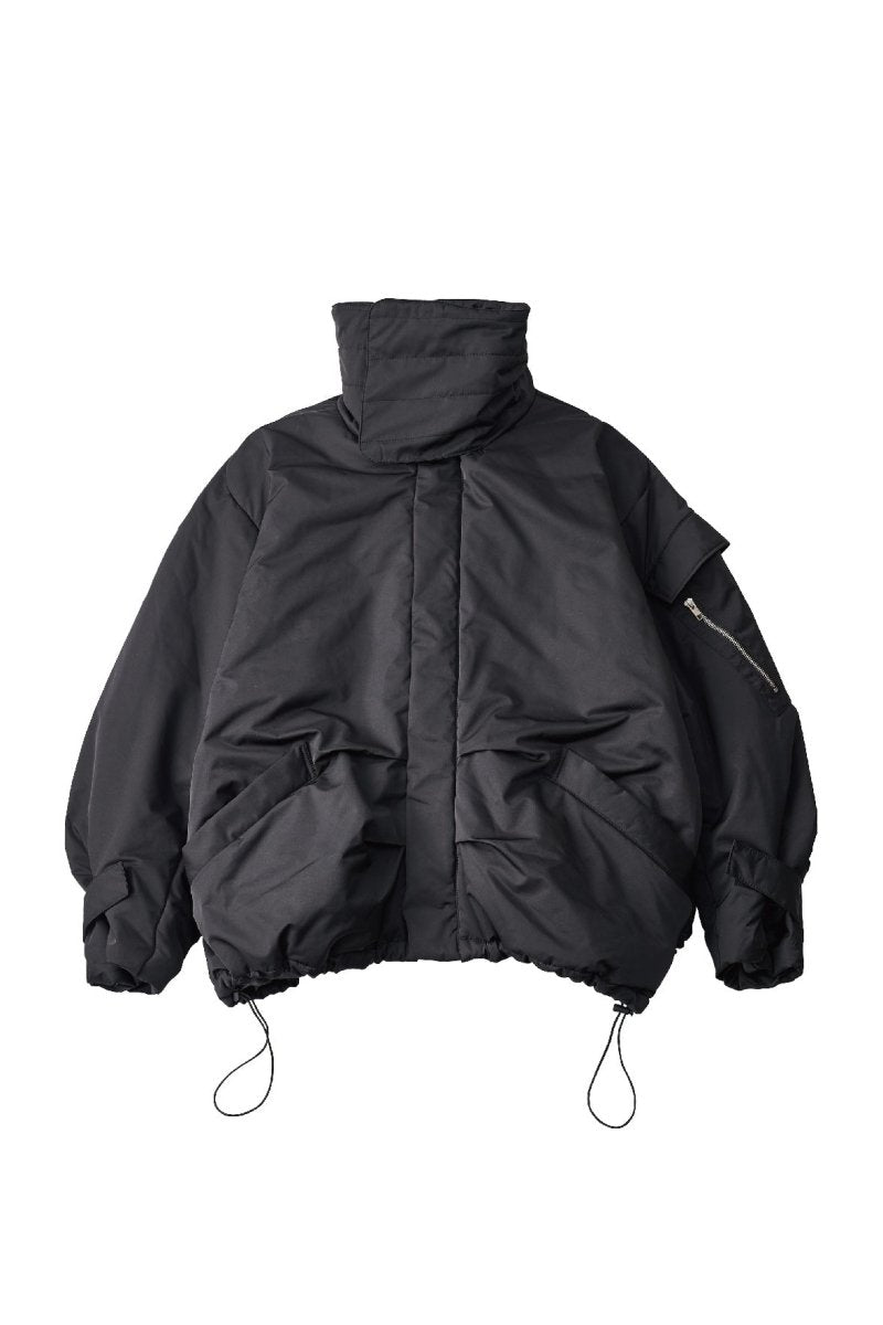11/20~出荷】stand collar down jacket(unisex)/black | KNUTH MARF