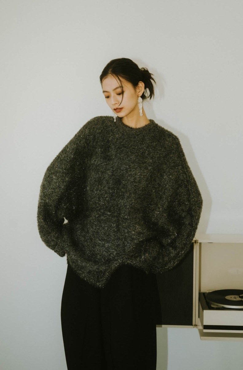 Ameri VINTAGE - Knuth Marf Uneck knit pullover(unisex)の