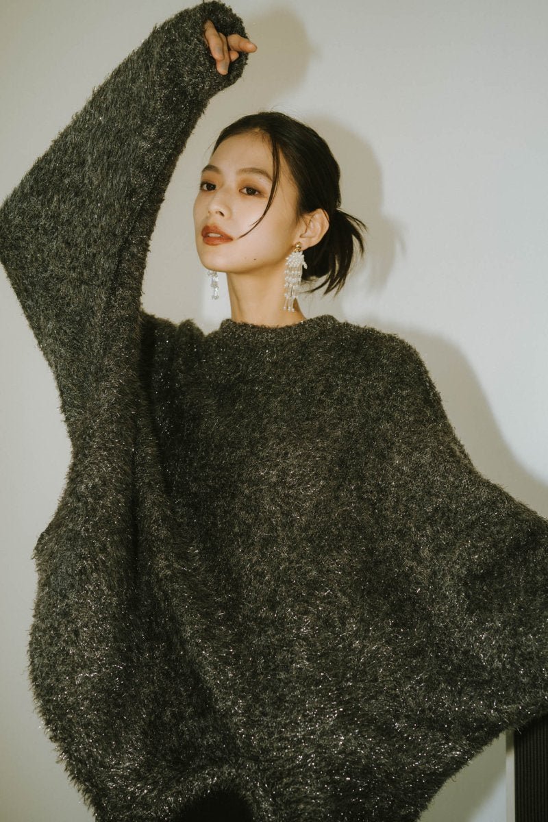 knuthmarf accent knit pullover/lame