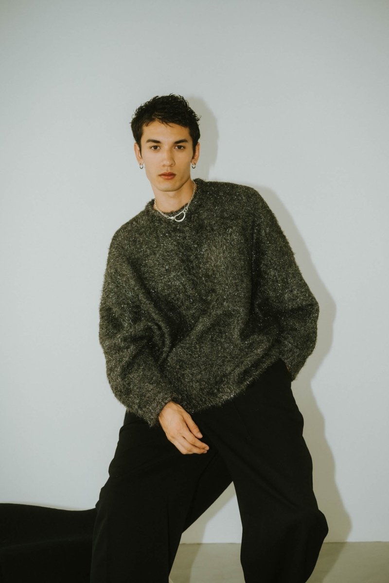 クヌースマーフKnuth Marf accent knit pullover(lame)