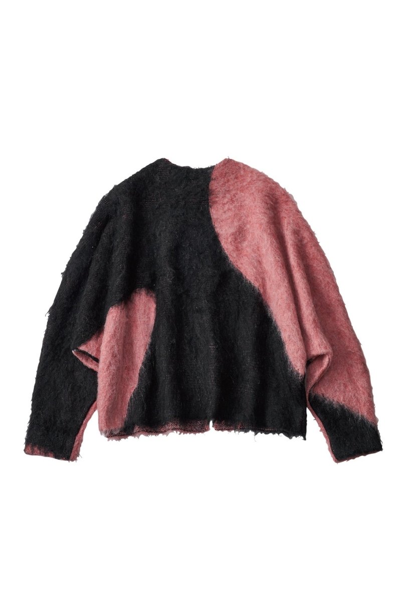 accent knit pullover(unisex)/pinkblack | KNUTH MARF