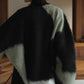 【12/26~出荷】mix mohair cardigan/blackgreen(追加販売) - KNUTH MARF