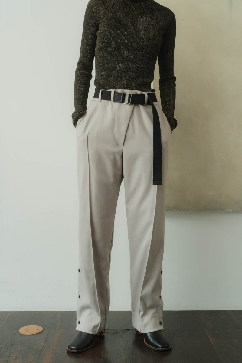 【12/26~出荷】slit belt slacks pants/denim(追加販売10/22 20:00~ 10/24 12:00) - KNUTH MARF