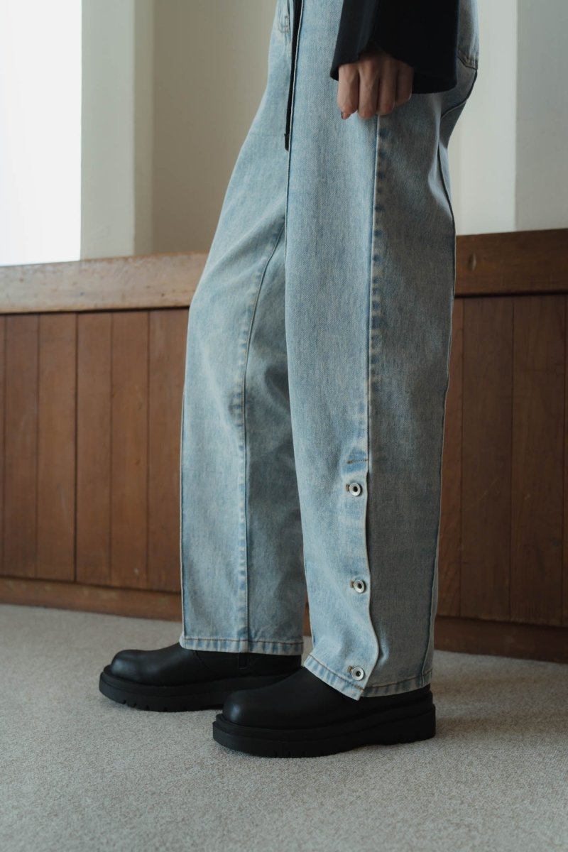 slit belt slacks pants/denim | KNUTH MARF