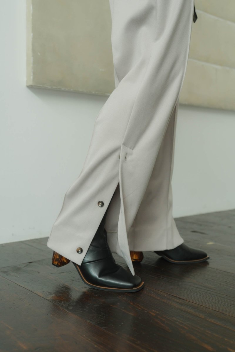 slit belt slacks pants/denim