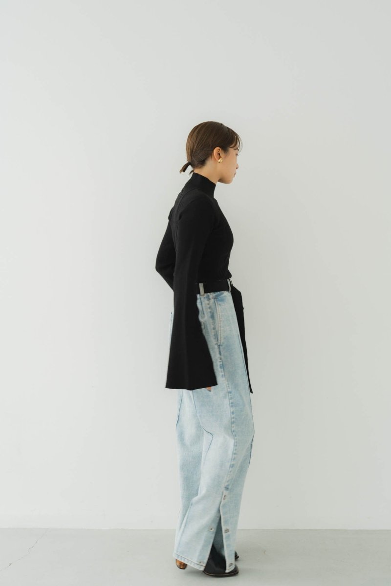 12/26~出荷】slit belt slacks pants/denim(追加販売10/22 20:00~ 10 