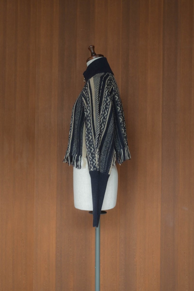 knuthmarfknuthmarf ethnic fringe knit