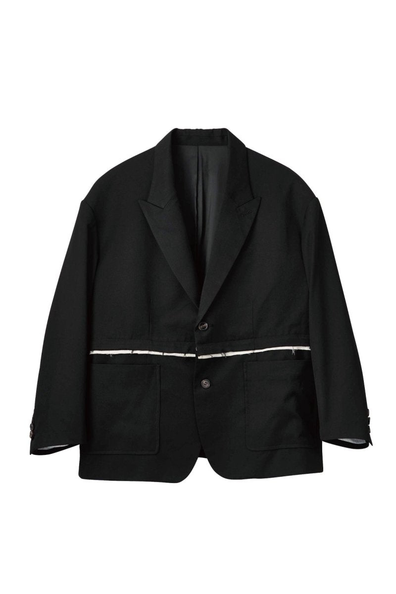 12,912円【KnuthMarf】2way dad jacket(unisex)/black