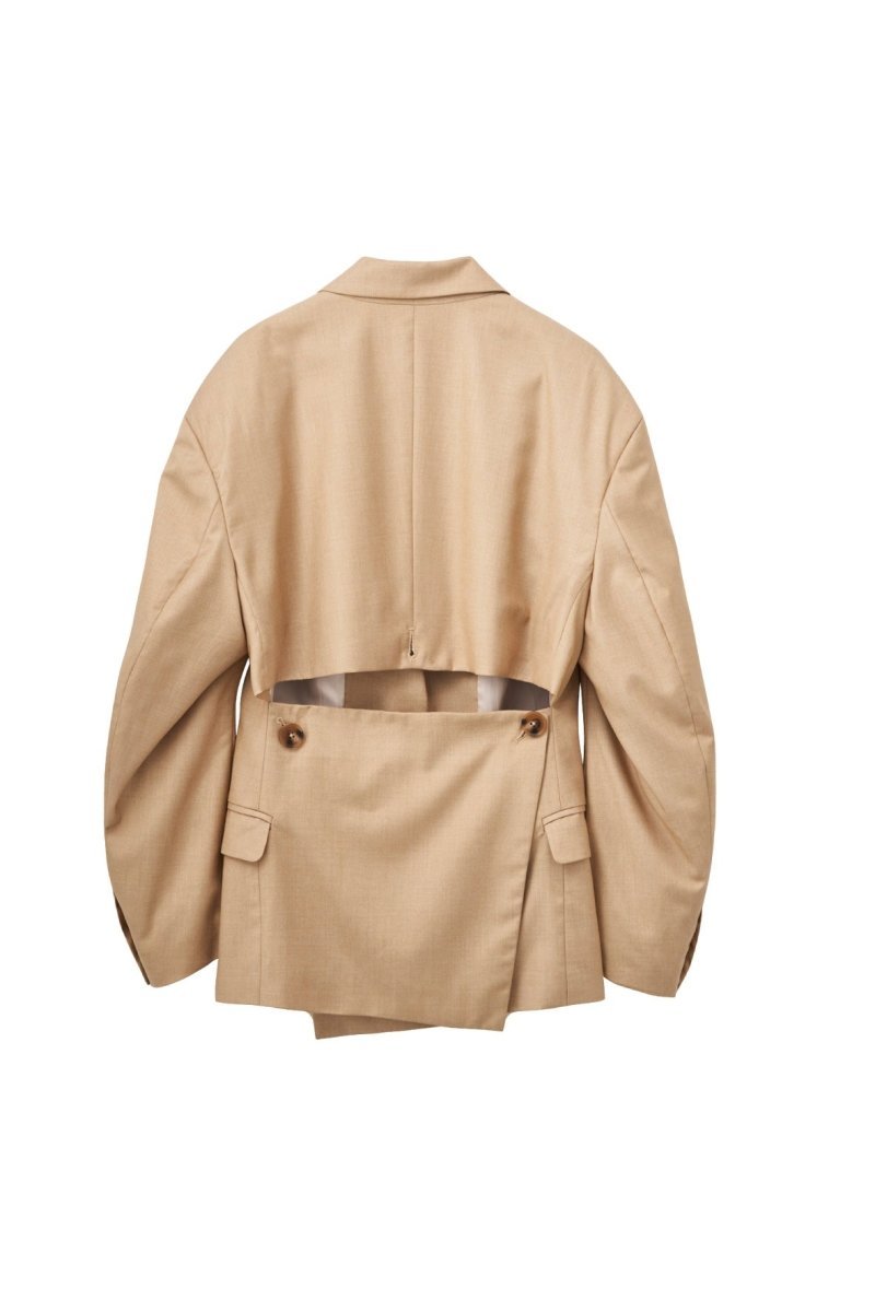 Knuth Marf 2way handsome jacket/beige - テーラードジャケット