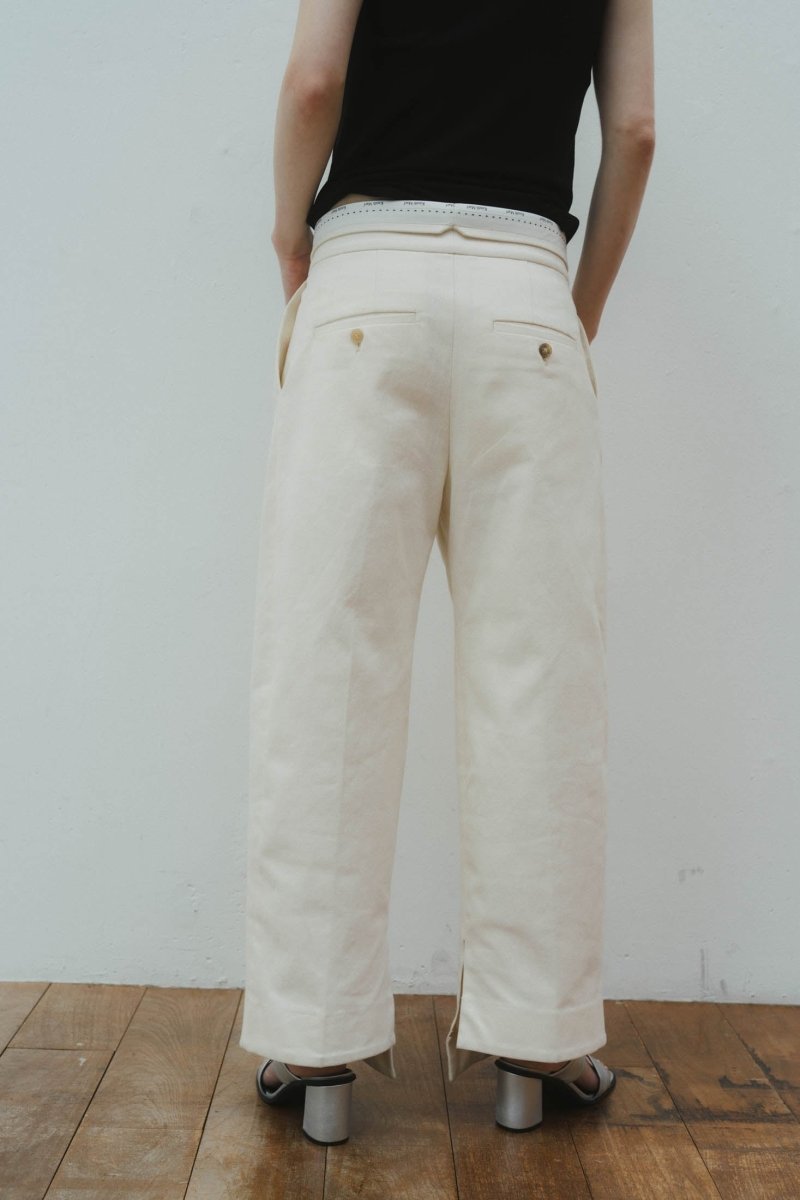 2way marvelt pants/white - KNUTH MARF