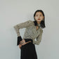 2way puff sleeve pattern knit/3color - KNUTH MARF