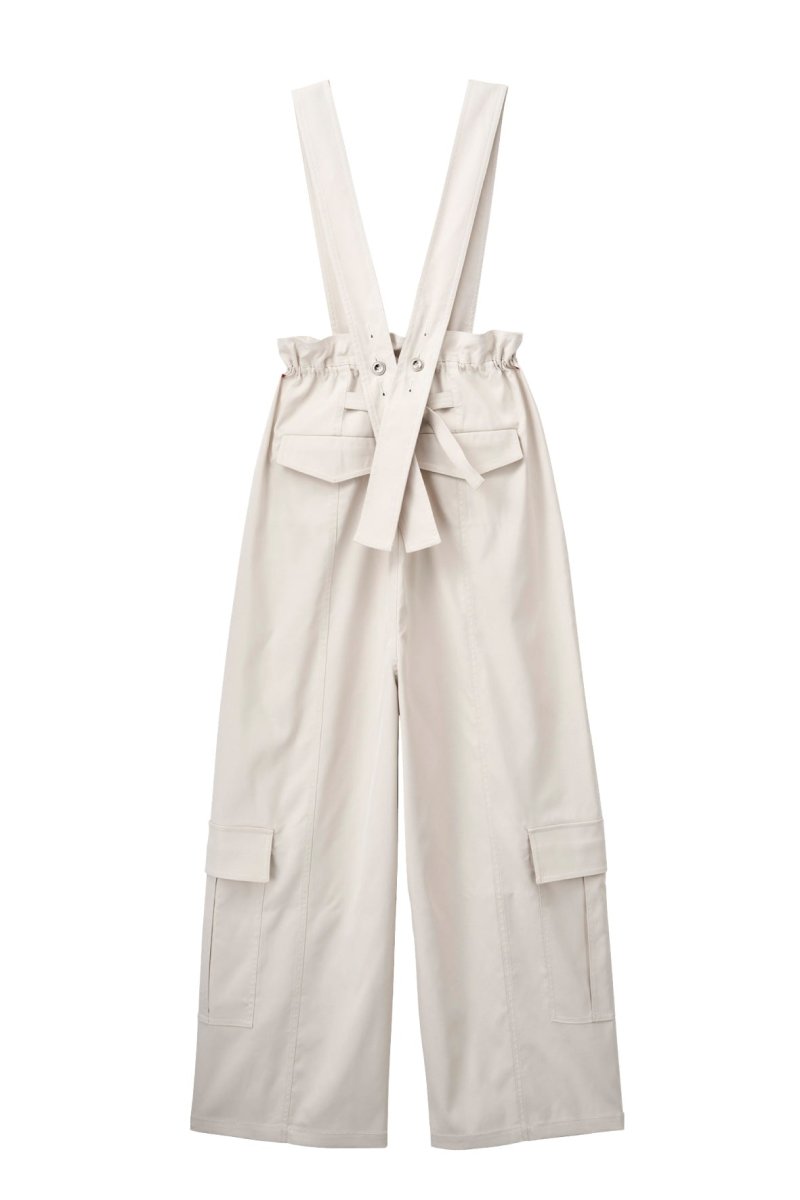 2way suspenders cargo pants/ivory | KNUTH MARF