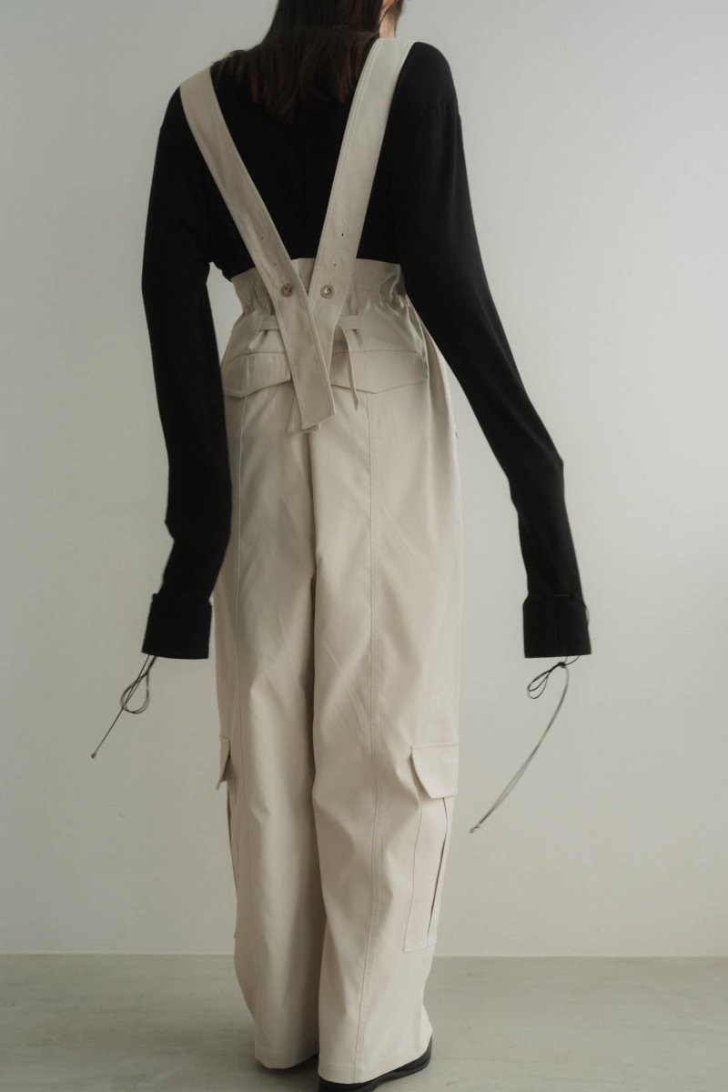 2way suspenders cargo pants/ivory - KNUTH MARF
