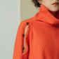 2way unique high neck knit/orange - KNUTH MARF