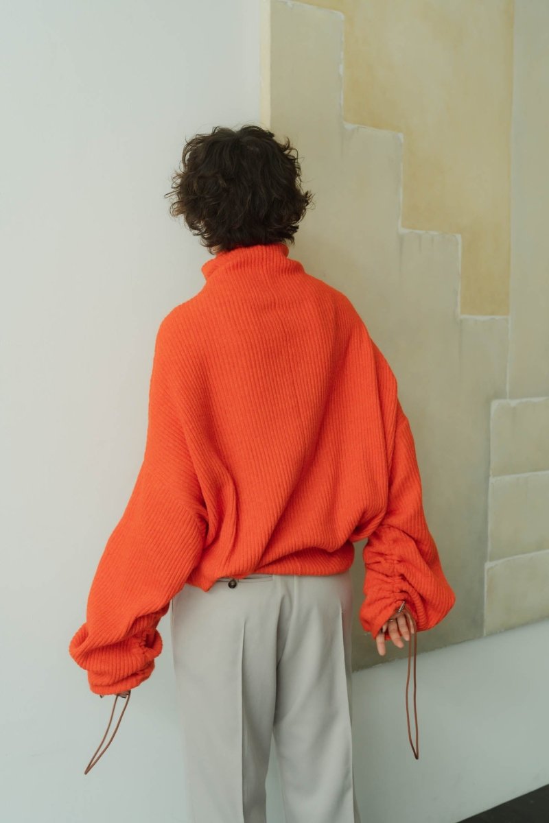 2way unique high neck knit/orange | KNUTH MARF