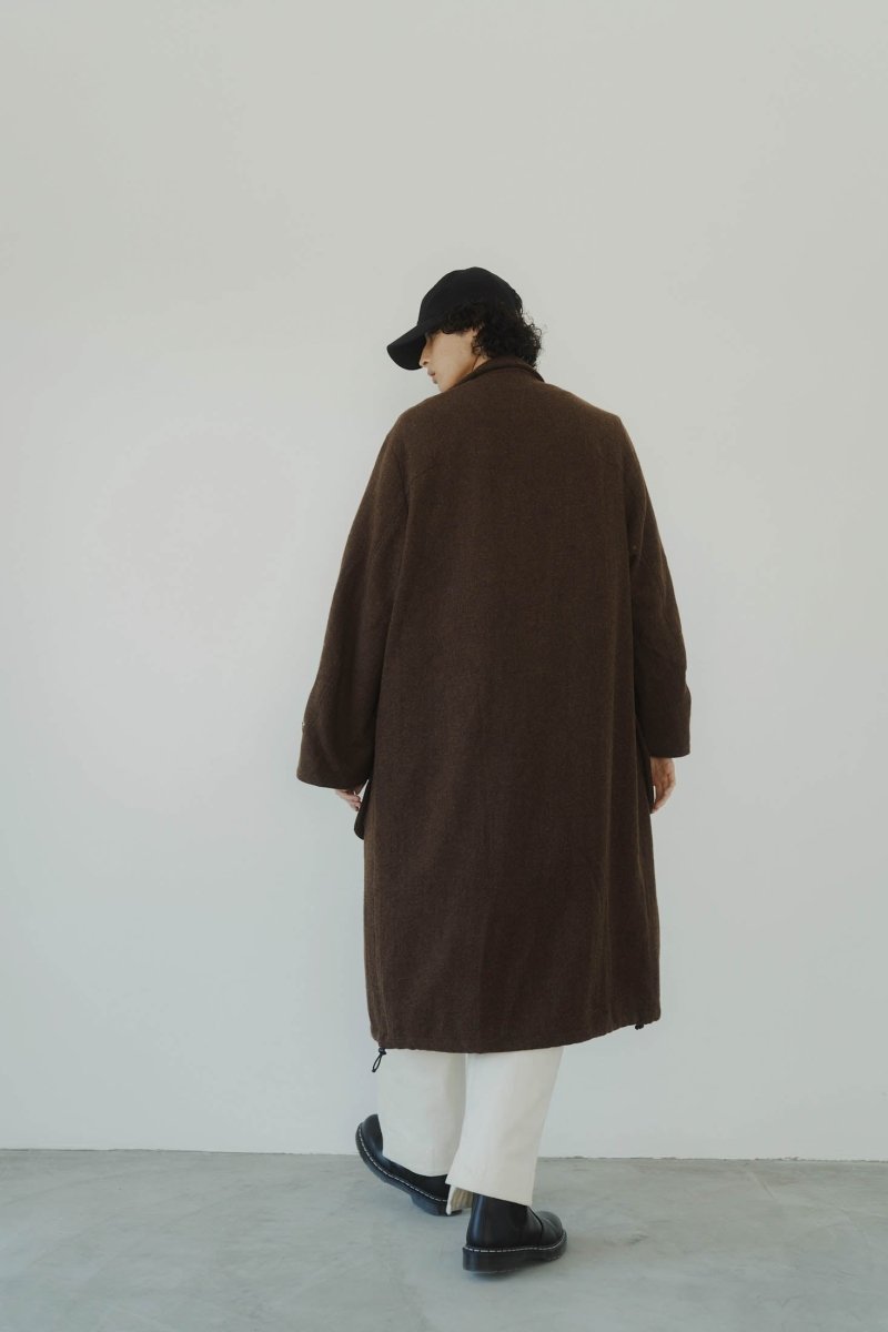 2way wool long coat(unisex)/brown | KNUTH MARF
