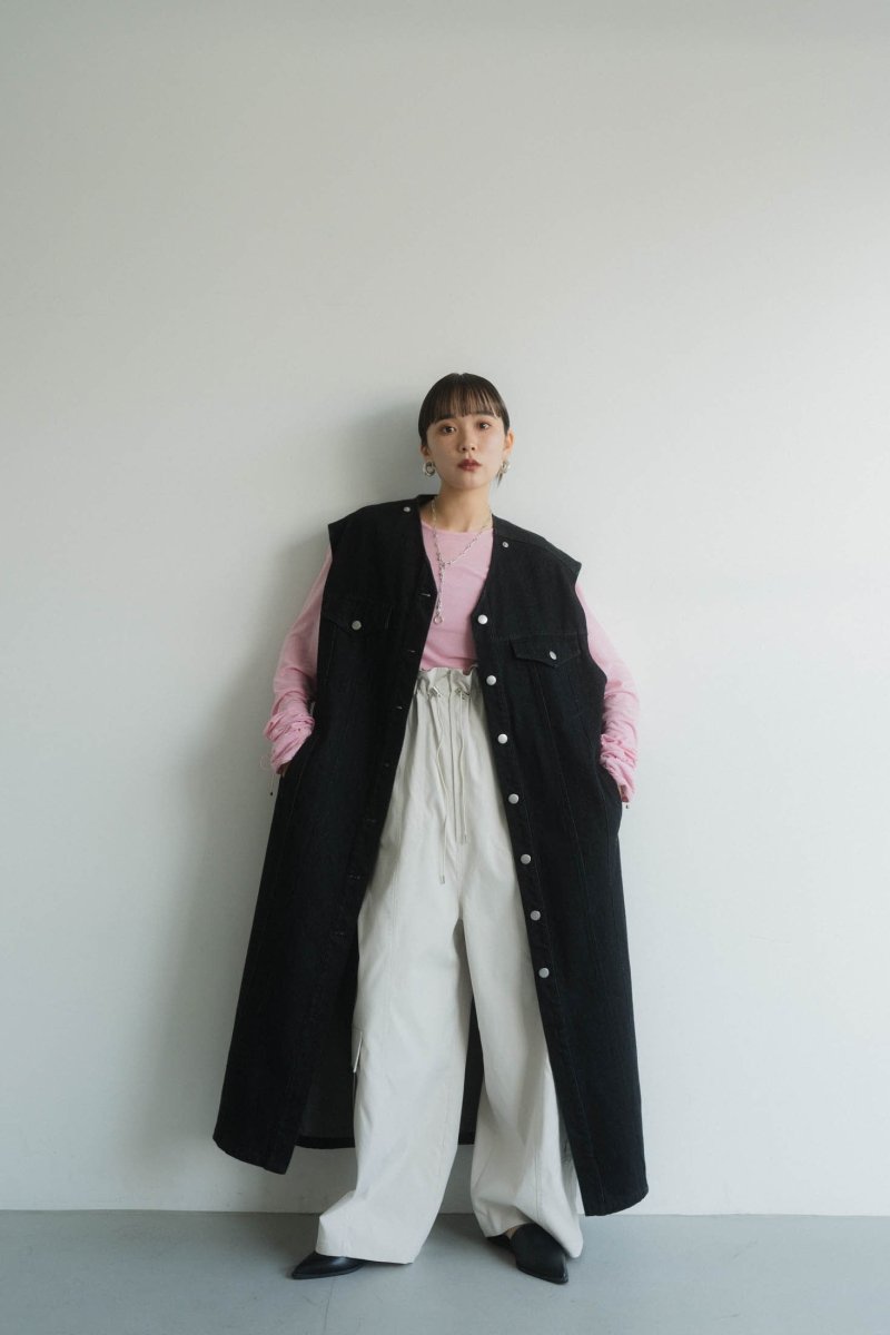 knuth marf  3way unique trench coat/navyロングコート
