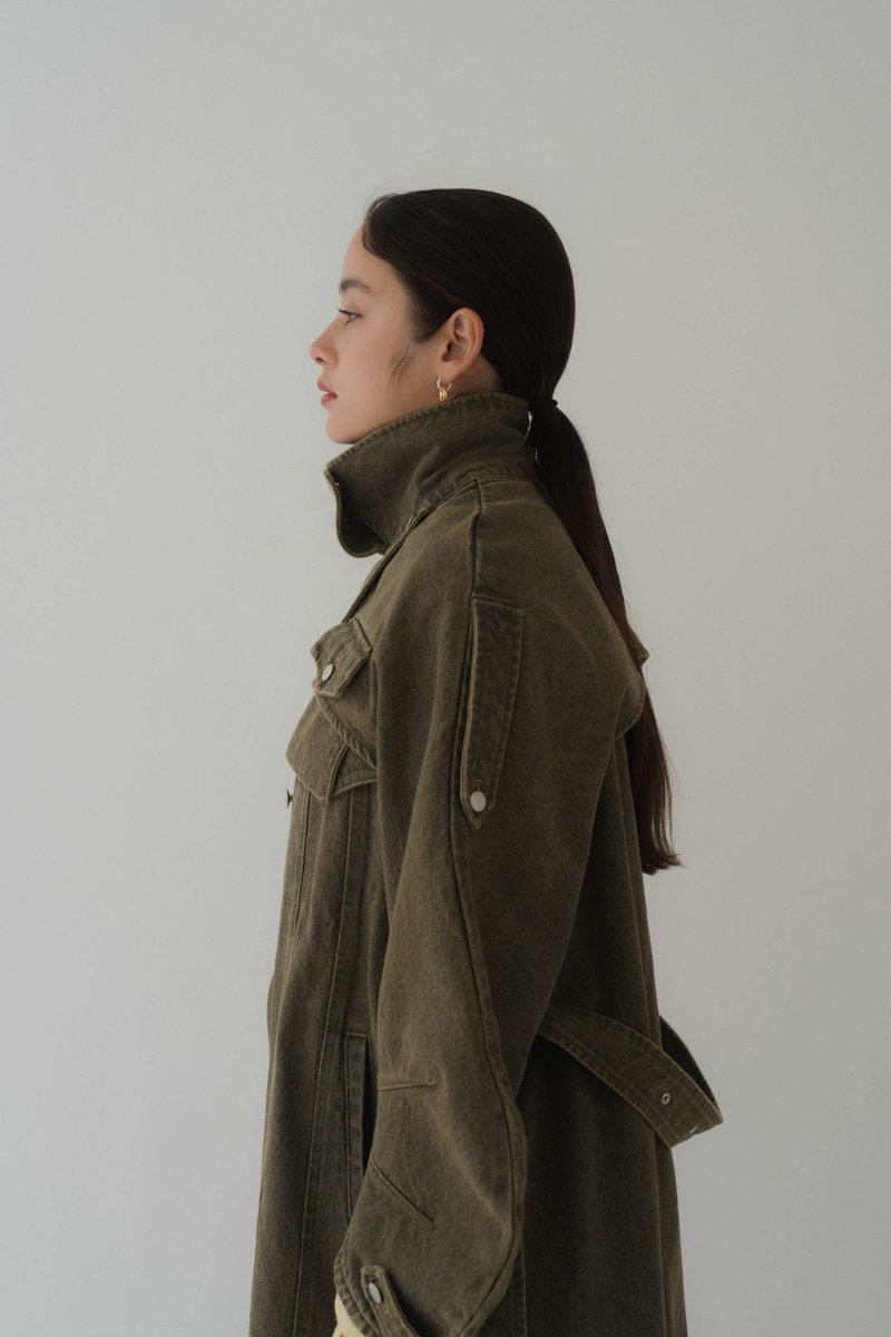 3way denim trench coat/blackyellow | KNUTH MARF