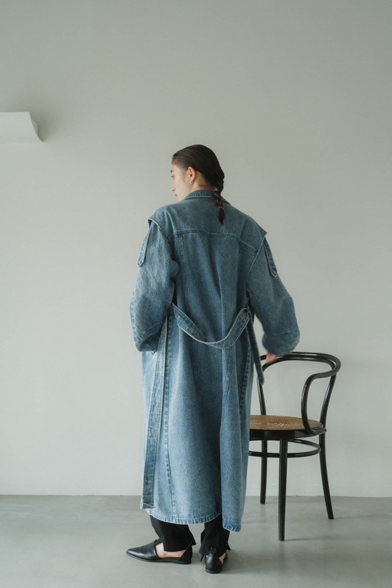 3way denim trench coat/blue | KNUTH MARF