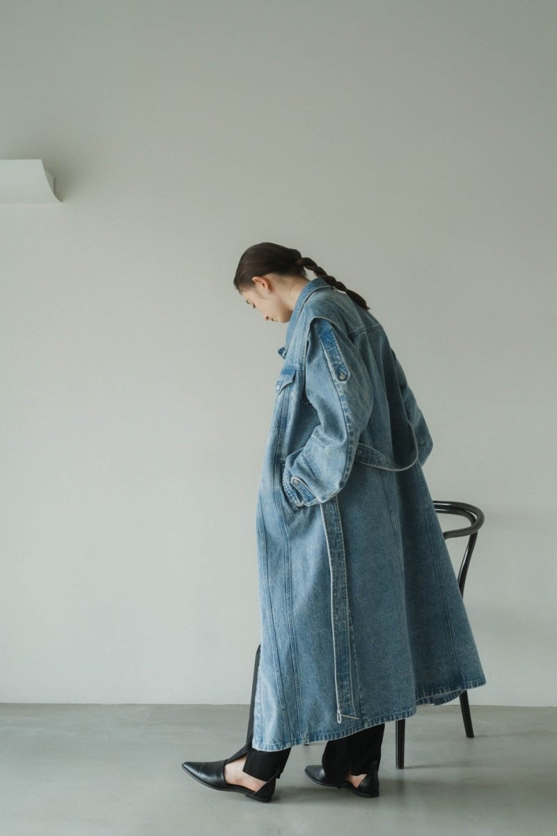 3way denim trench coat/blue | KNUTH MARF