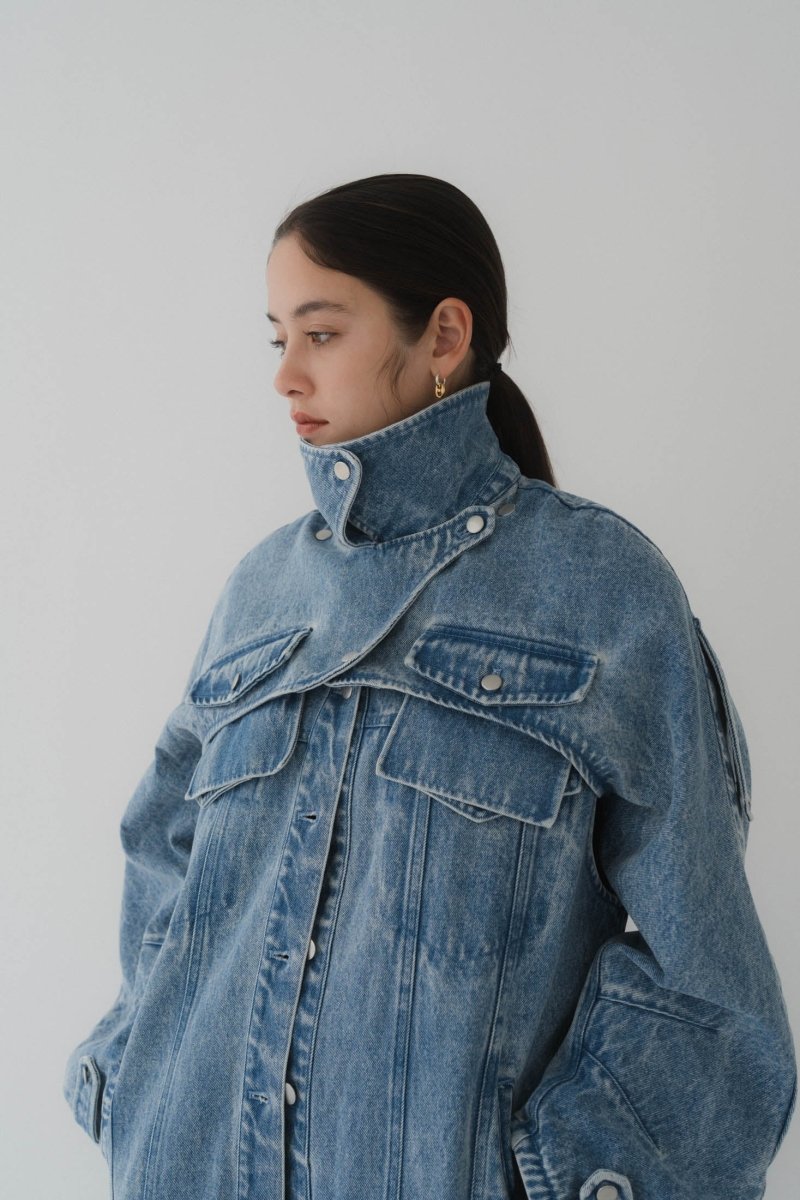 3way denim trench coat/blue   KNUTH MARF