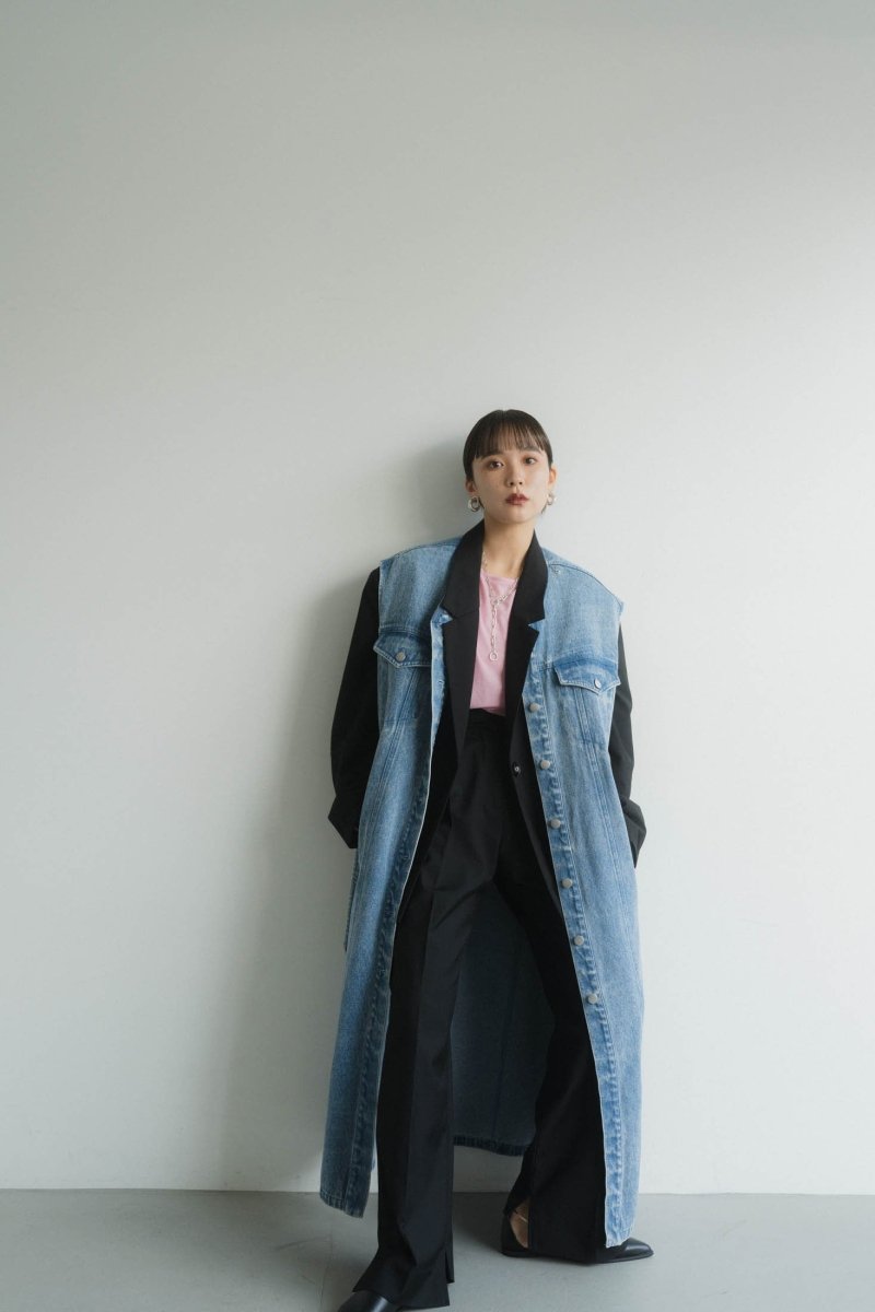 3way denim trench coat/blue | KNUTH MARF