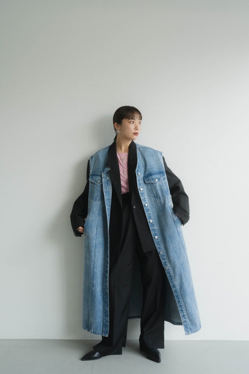 3way denim trench coat/blue | KNUTH MARF