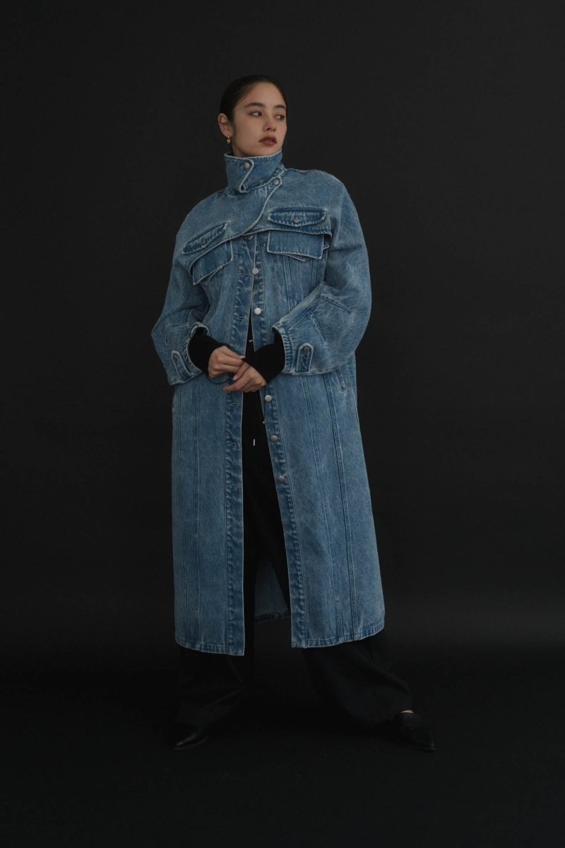 3way denim trench coat/blue | KNUTH MARF