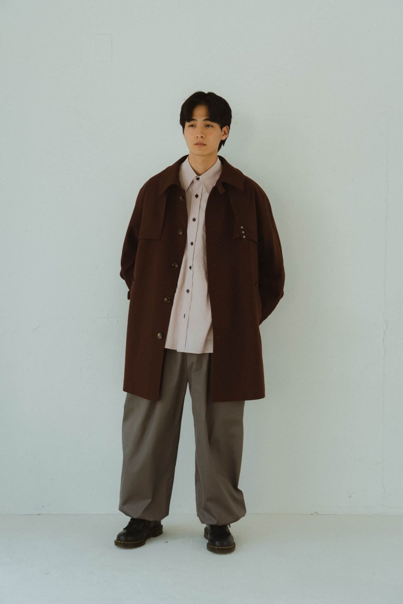 3way dolman trench coat/Bordeaux | KNUTH MARF