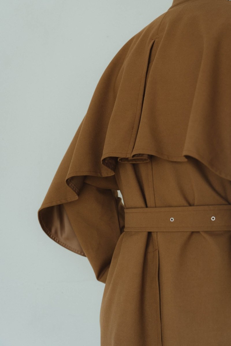 3way dolman trench coat/khakibrown