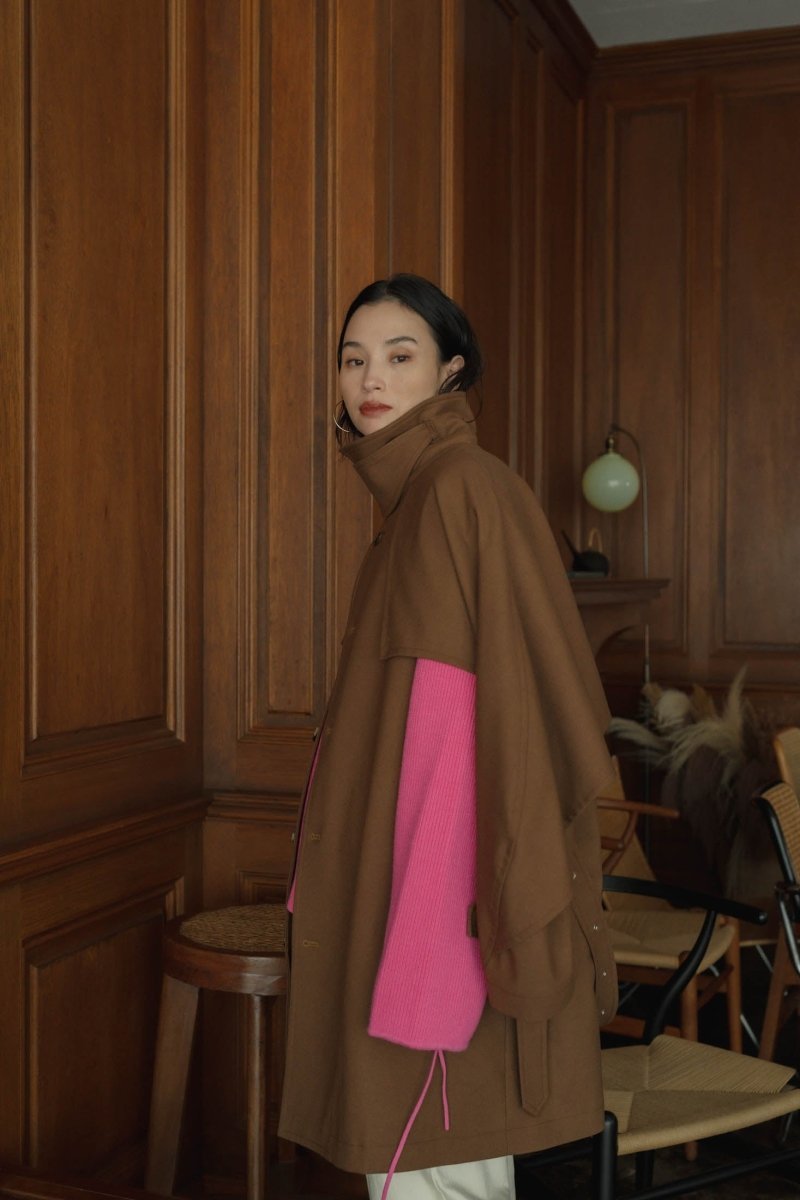 3way dolman trench coat/khakibrown | KNUTH MARF