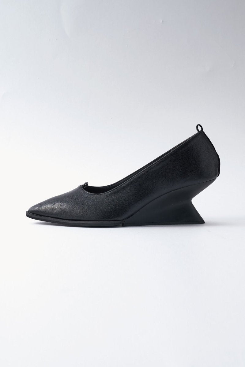 3way pointed toe unique heel pumps/2color | KNUTH MARF