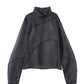 4way sheer frills blouse/black - KNUTH MARF