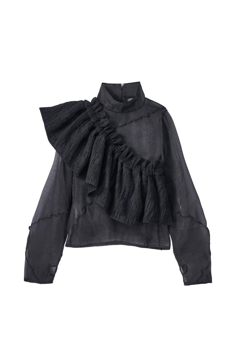 【knuth marf】4way sheer frills blouseディナー