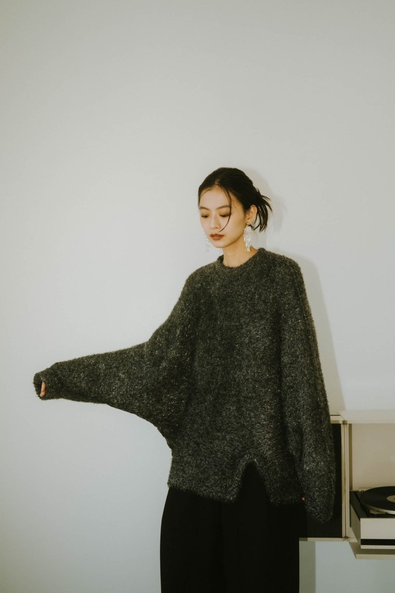 accent knit pullover(unisex)/lame - KNUTH MARF