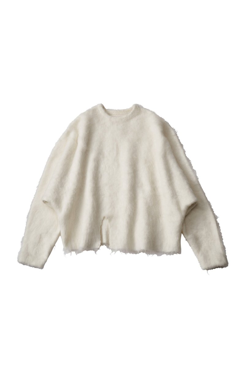 accent knit pullover(unisex)/white - KNUTH MARF