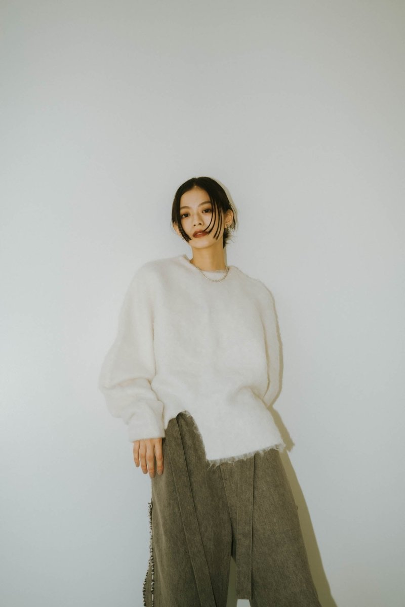 Knuth Marf/クヌースマーフ】accent knit pullover/アクセントニット