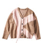 accent mohair cardigan(unisex)/beigepink - KNUTH MARF