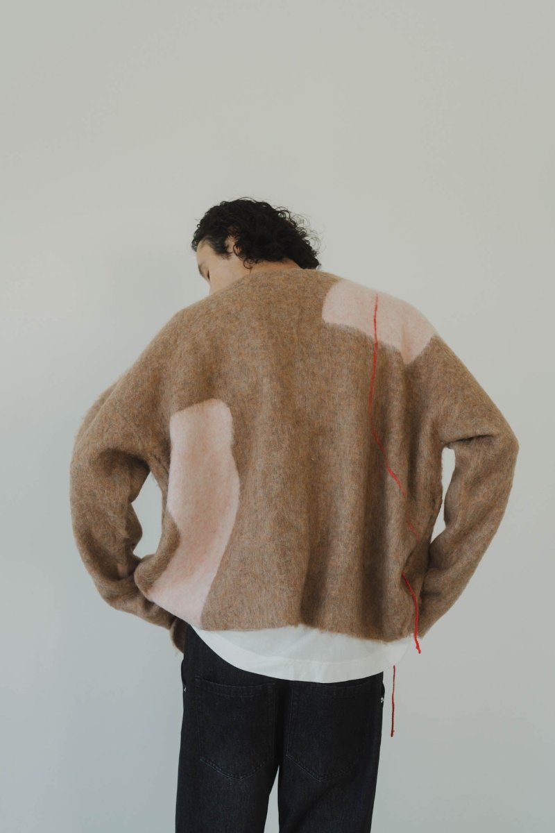 knuth marf accent mohair cardigangranトップス