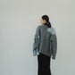accent mohair cardigan(unisex)/graysky - KNUTH MARF