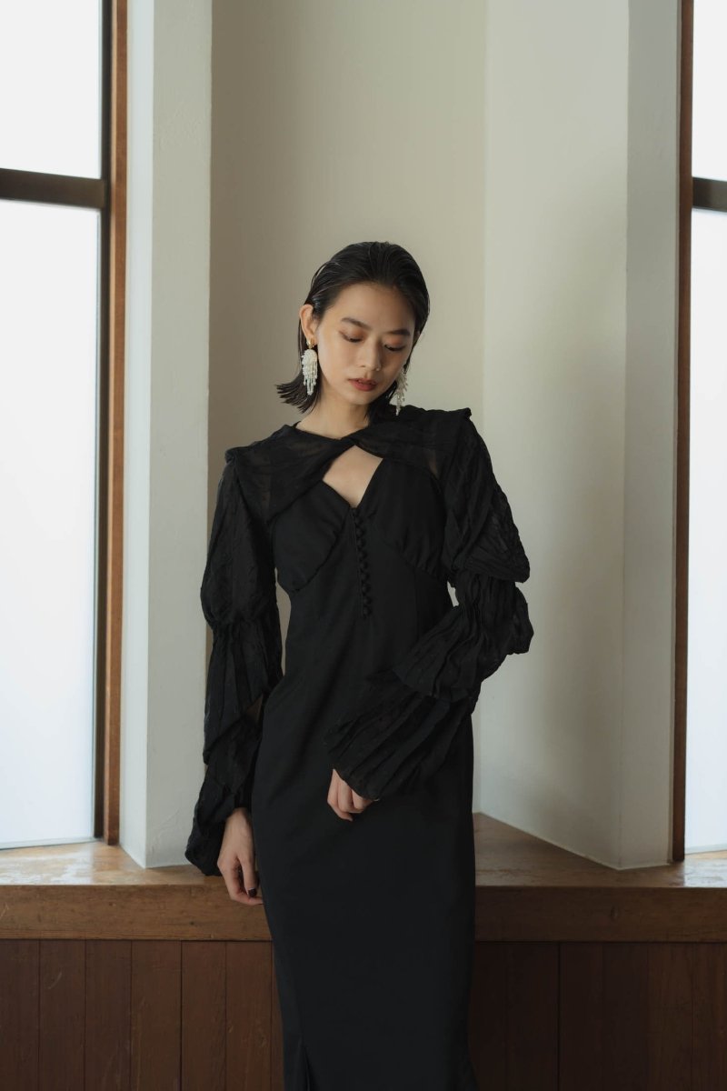 balloon bolero one piece/blackblack | KNUTH MARF