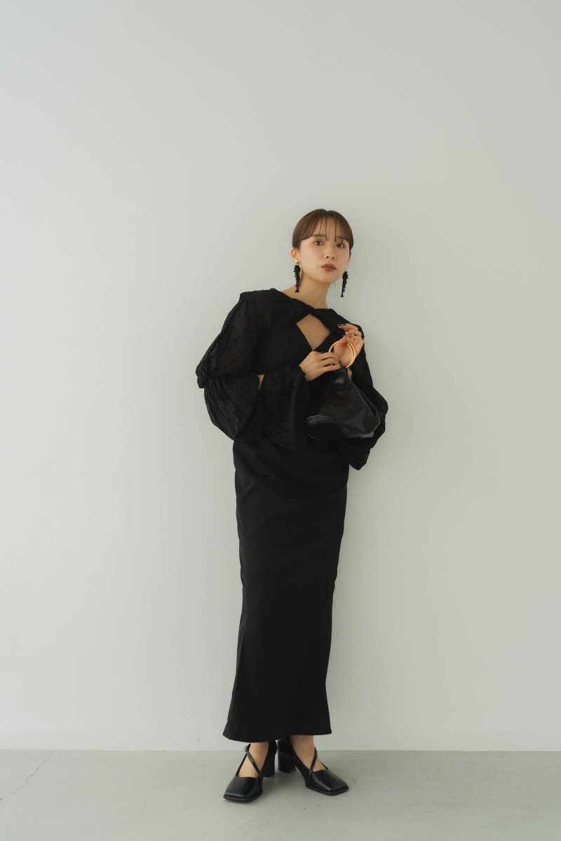 balloon bolero one piece/blackblack | KNUTH MARF